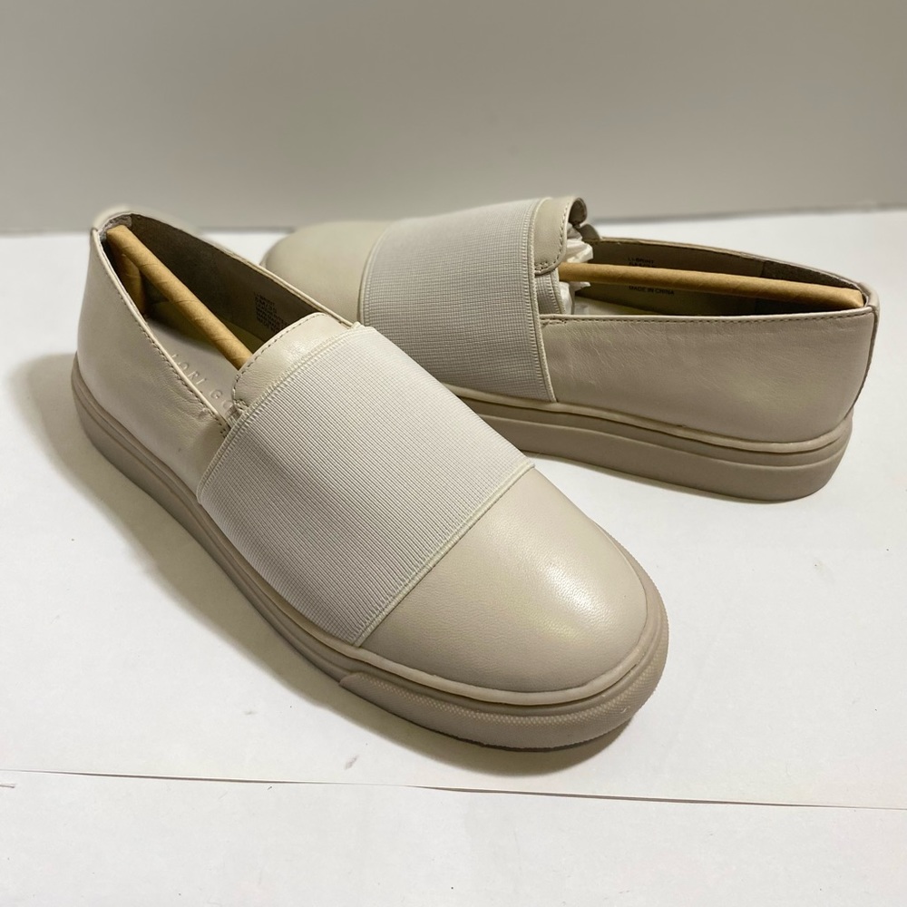 Flats grayish beige with elastic band top